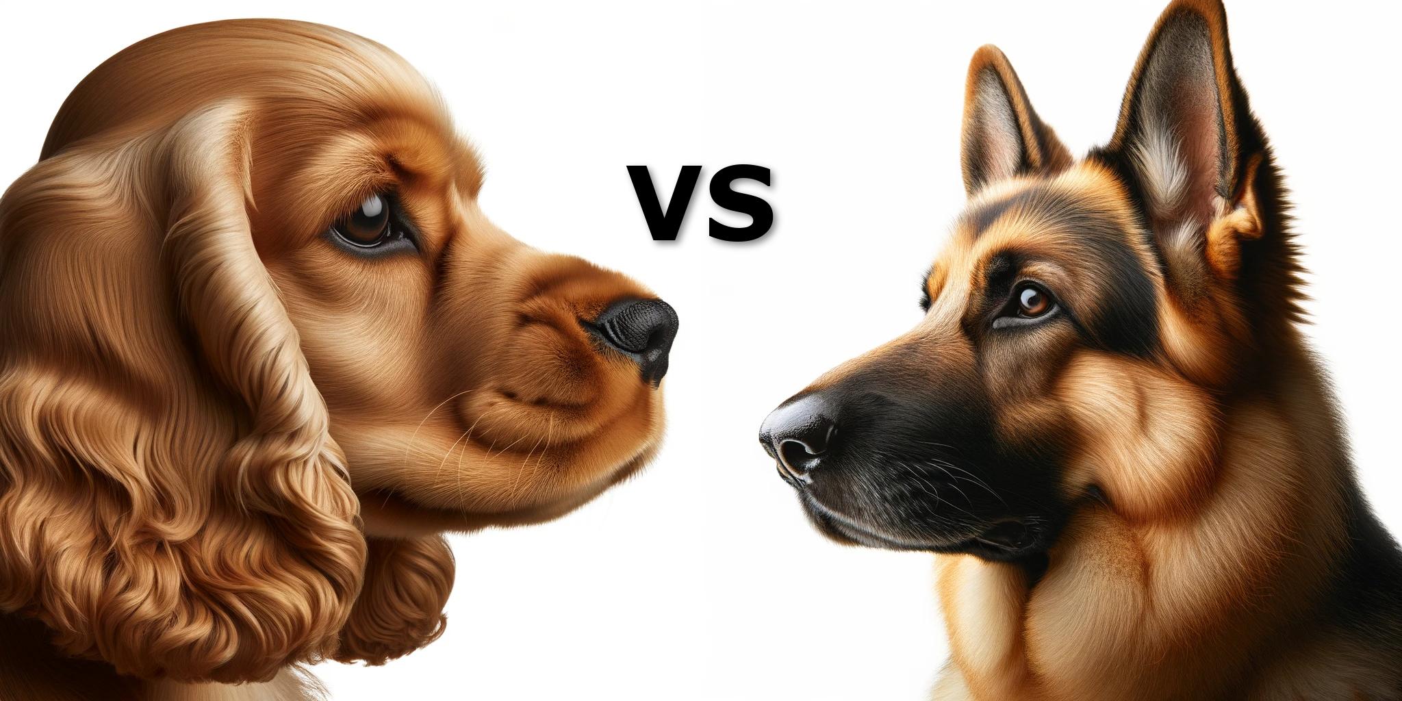Cocker Spaniel vs German Shepherd - My Dog Breeds