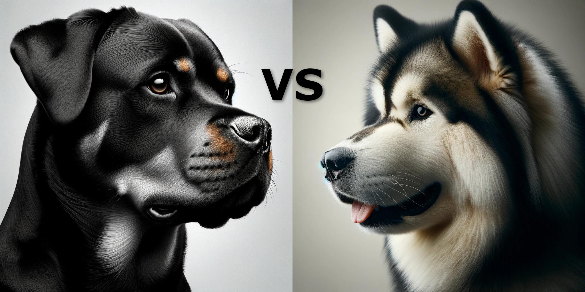 Rottweiler vs Alaskan Malamute - My Dog Breeds