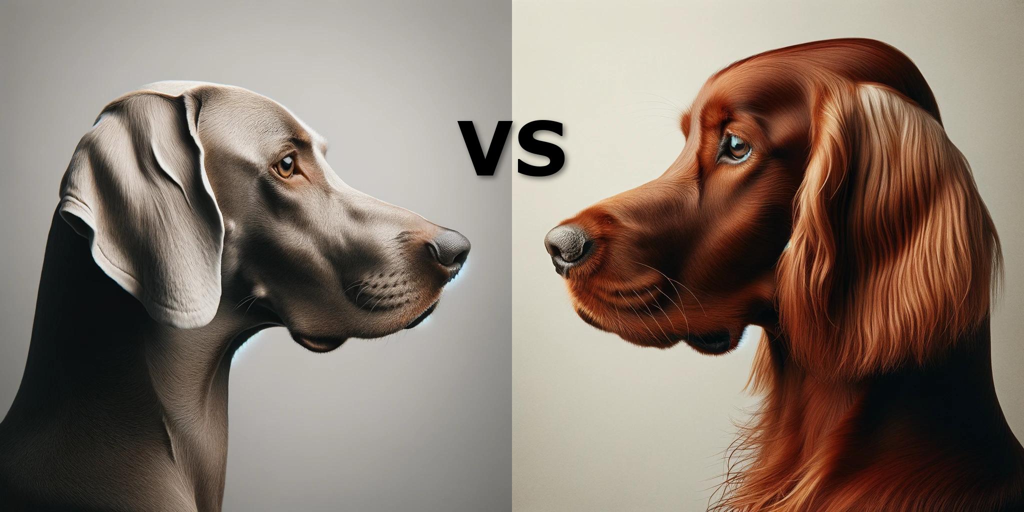 Weimaraner Vs Irish Setter My Dog Breeds weimaraner-vs-irish-setter-my-dog-breeds