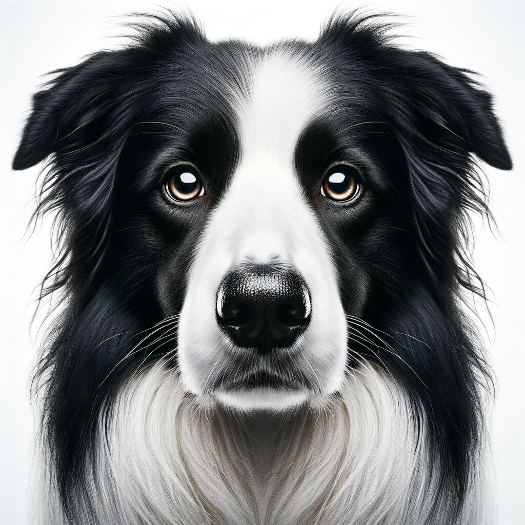 Face of Border Collie