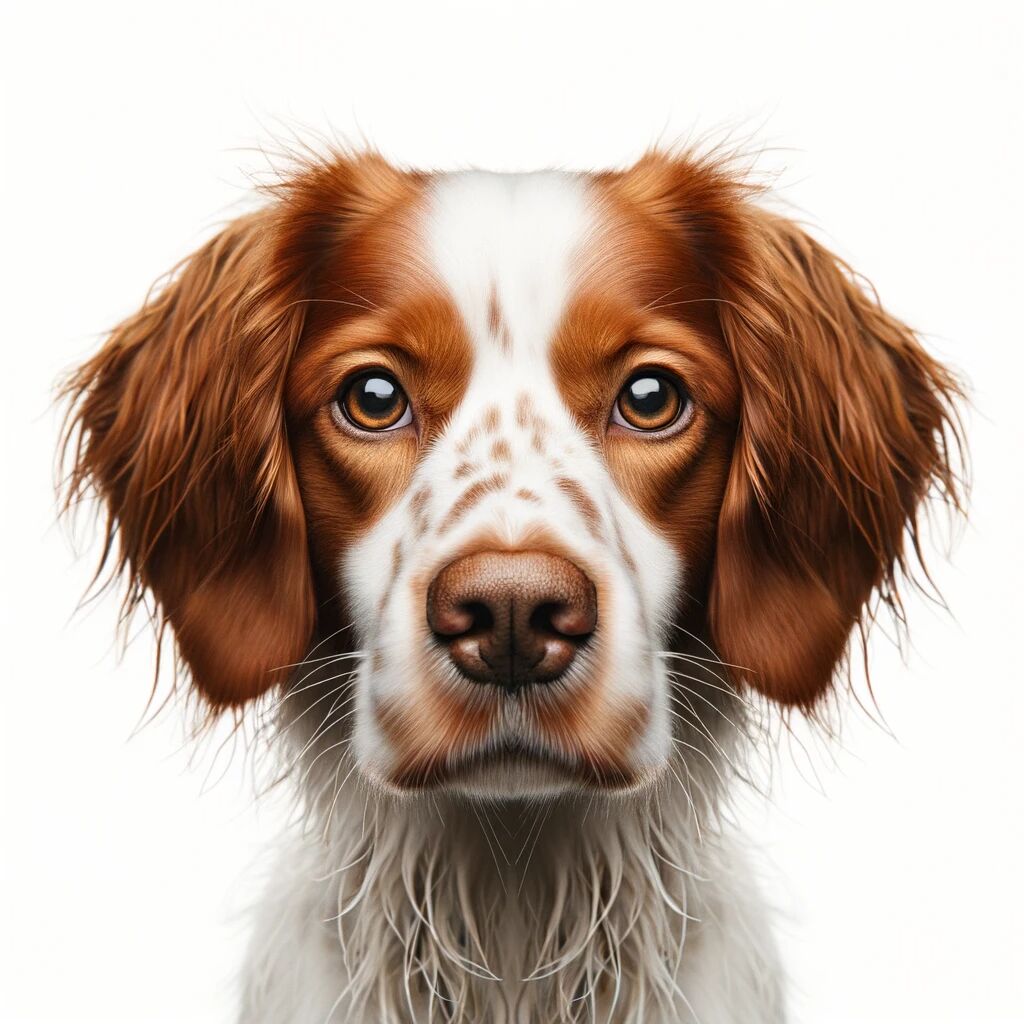 Face of Brittany Spaniel