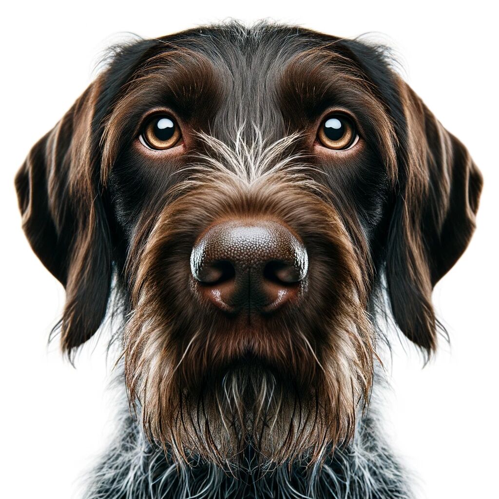 Face of German Wirehaired Pointer