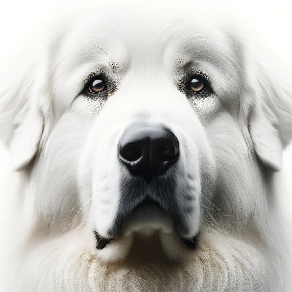 Face of Great Pyrenees
